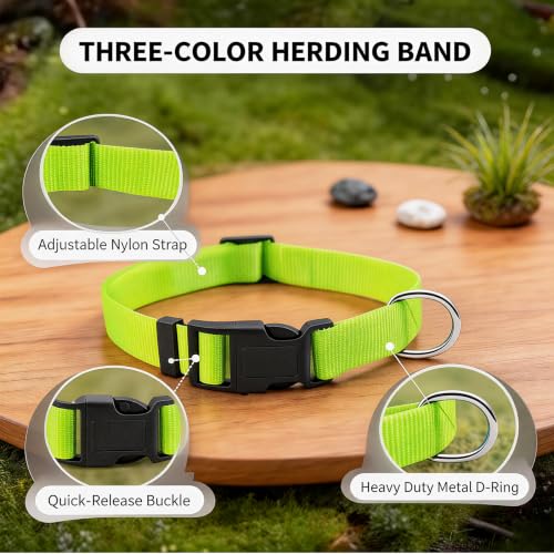 3Pack Goat Collar,with Bells, Adjustable for Small Farm Animals, Goat Supplies and Cow Bell Collar, Sheep, Cow and Grazing