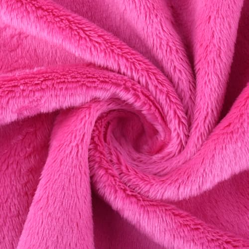 Surf turtle Hot Pink Super Soft Minky Fabric by The Yard, 36"x60" - color: Hot Pink