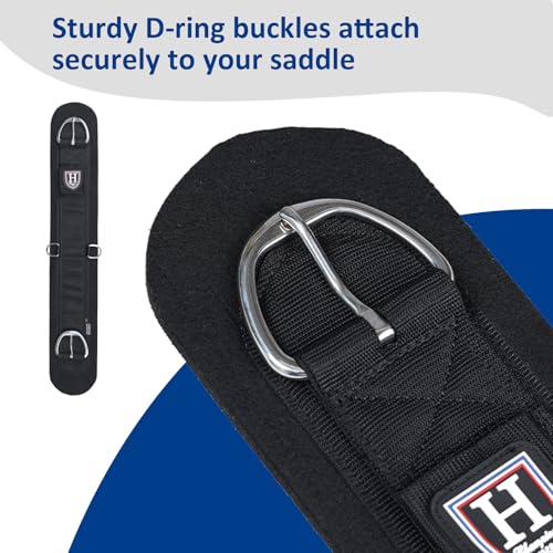 Harrison Howard Western Felt Lined Soft-Touch and Anti-Slip Straight Cinch for Horses 28" 30" 32" 34" - size: 30"