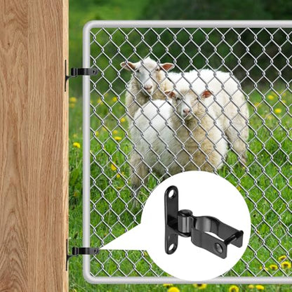 2 Pcs Metal Wall Mount Gate Hinge for Barn Doors and Sheds(1-3/8")