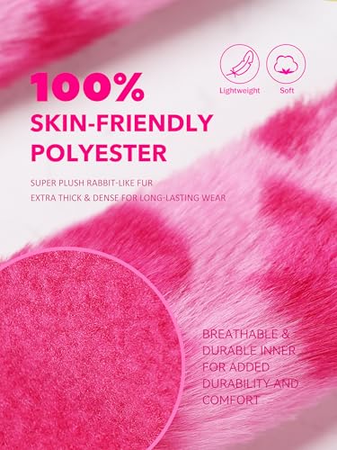 Harrison Howard Fleece Halter Covers for Horses, Set of 9, Prevent Hair Loss Pressure Marks, Padded Horse Halter Fleece Set Fuchsia Leopard - color: Fuchsia Leopard
