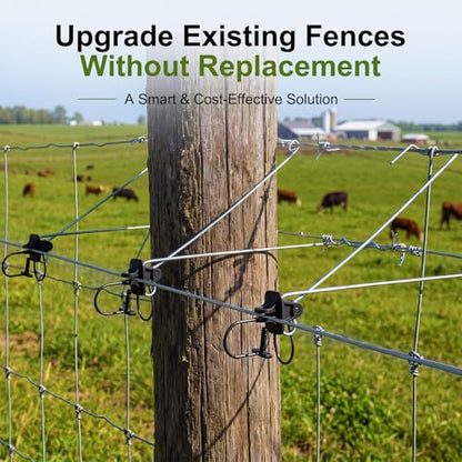 Pangda 12 Pcs 12 Inch Offset Electric Fence Wire Insulators Black Post Pinlock Insulator Post Clips for Tape Rope Electric Wire Animal Agricultural Farm Garden