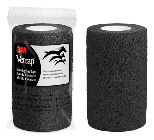 3M Vetrap - Individual Roll Black (Pack of 6)