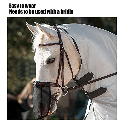Luocute Horse Nose Cover, Breathable Teslin Fly Mask