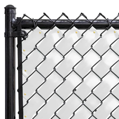 Chain Link Fence Privacy Tape 250 ft (40 SqFt) (Arctic White) | Gardening, Outdoor Wall, Balcony, Patio, Yard, Injury Prevention, Safety Fence Cover for Dog, Other Pet Hedge Slats - color: Arctic White