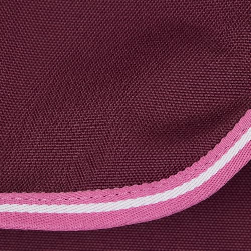 HORZE Ella Equestrian Horse Show Stall Guard with 3 Pockets | 73" x 54" - Anemone Dark Pink - One Size