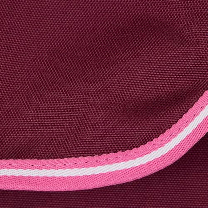 HORZE Ella Equestrian Horse Show Stall Guard with 3 Pockets | 73" x 54" - Anemone Dark Pink - One Size