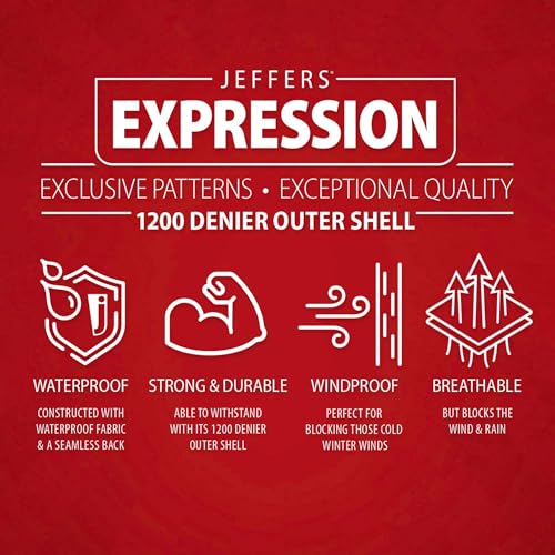 Jeffers Expression 1200 Denier Standard Neck Turnout Blanket, Rose Garden, 78" - Waterproof, Breathable Horse Blanket with 240 gram of Polyfill, Ideal Protection for Winter, Medium Weight