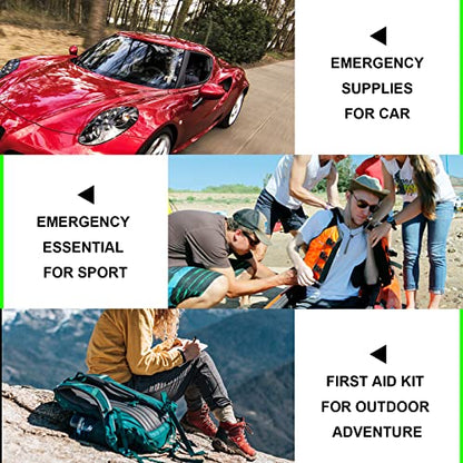 Home-Businesses First-Aid Emergency-Kit for Camping-Car - 300 Pcs Urgent Essential First Aid Kits Refill Supplies with Tourniquet Bandages for Workpalce Green 1st Aid - style: 300Pcs-Green