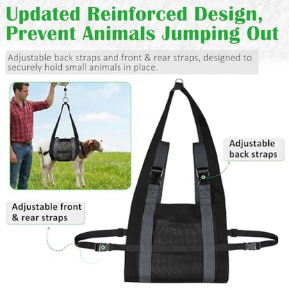 Calf Sling for Weighing Animals with Adjustable Back Straps 24" x 14"