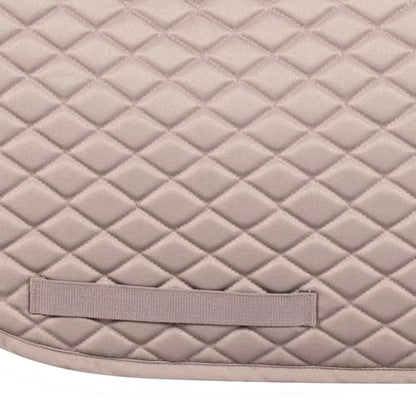 TuffRider Basic Pony Saddle Pad – Diamond Quilted, Flannel Lined, Breathable Schooling Pad for Horses - color: Titanium