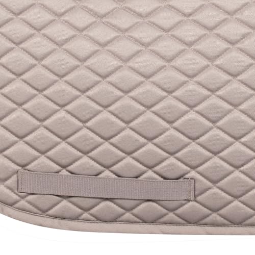 TuffRider Basic Pony Saddle Pad – Diamond Quilted, Flannel Lined, Breathable Schooling Pad for Horses - color: Titanium