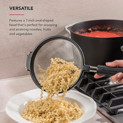 KitchenAid Stainless Steel Strainer - color: Black
