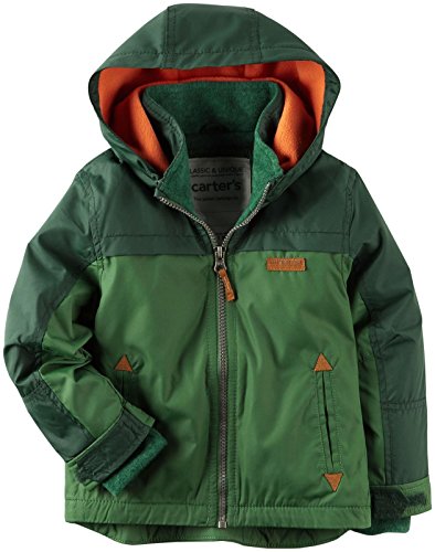 Carter's Little Boys' Fleece Lined Jacket (Toddler/Kid) - color: Green, size: 3T