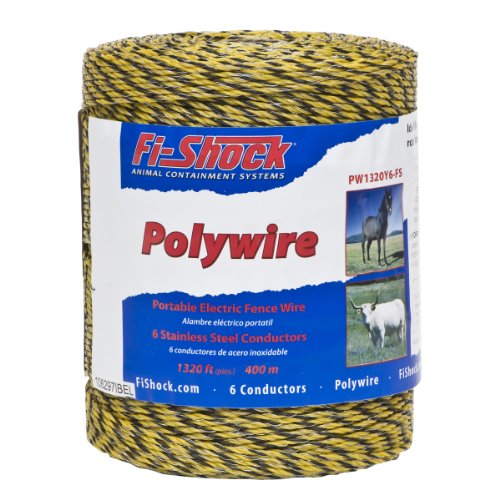 Fi-Shock PW1320Y6-FS 6-Strand Polywire, 1320-Feet