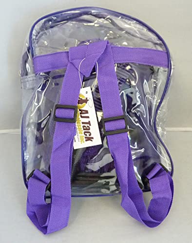 AJ Tack 8 Piece Kids Horse Grooming Kit with Backpack Blue