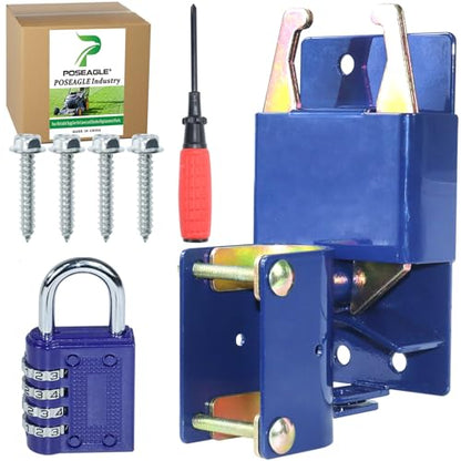 [Upgraded] Blue S16100100 Two Way Lockable Gate Latch - size: A4 1xLockable Gate Latch