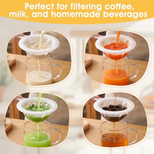 2PCS Extra Fine Mesh Strainer 120/200 Mesh Nylon