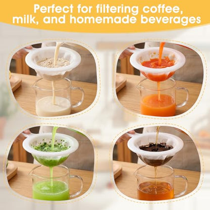 2PCS Extra Fine Mesh Strainer 120/200 Mesh Nylon