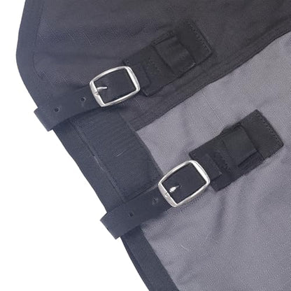 LEAFOREST 1200D Horse Blanket Waterproof Breathable Turnout (no Filling) Standard Neck Horse Sheet Black Grey 72IN | Breathable Ripstop Medium Weight Equine Care Sheets in The Barn, Stable, Pasture in Wet Cold Weather 0g BlackGrey 72IN - color: Black Grey