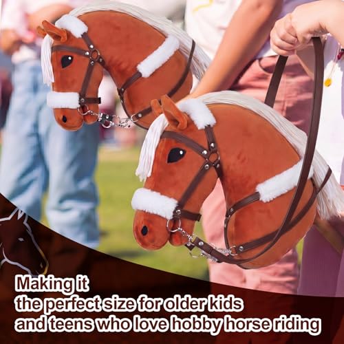 Shappy Hobby Horse Bridle Toy Accessories,Brown - color: Brown