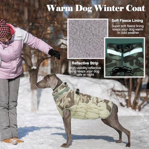 Lelepet Warm Dog Winter Coat Dog Coat for Small Dogs Waterproof Dogs Jacket - color: Desert Camo, size: X-Small