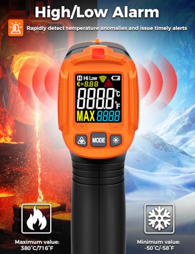 Non Contact Infrared Thermometer Gun POROMETISTO with MAX Measurement - size: IM02