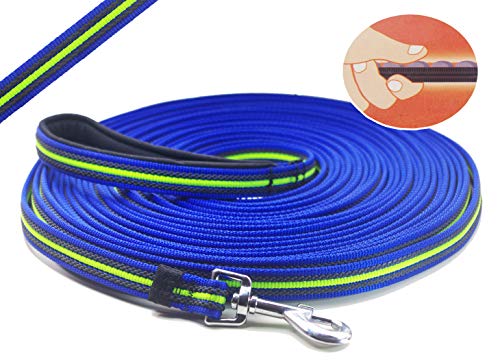 Long Dog Training Leash Dog Lead with Special Non-Slip Design and Padded Handle, 10/15/33/50 ft, for Any Size of Dogs - size: 50ft