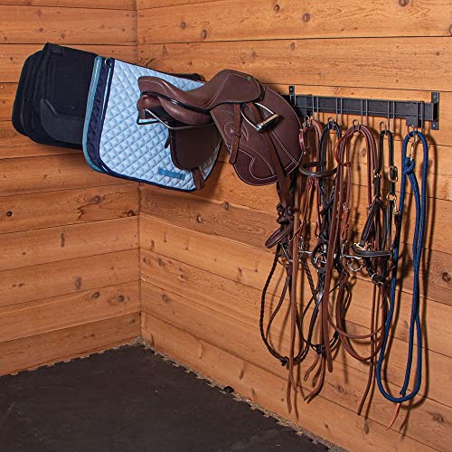Pro Series Interchangeable Mounted Wall System for Horse Enthusiasts | Customizable Tack Organization | Saddle, Pad & Grooming Racks | Rust Resistant Design