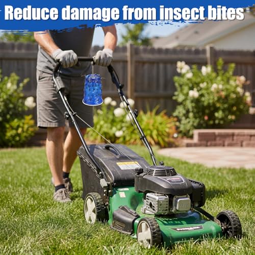 Sticky Coating Insect Trap, 8 Oz with Brush,Deer Fly Trap Kit | 12 Blue Plastic Cups, DIY Adhesive for Deer Flies Thrips Aphids, Reusable Barrier for Gardens Greenhouses Orchards - color: Blue Cup