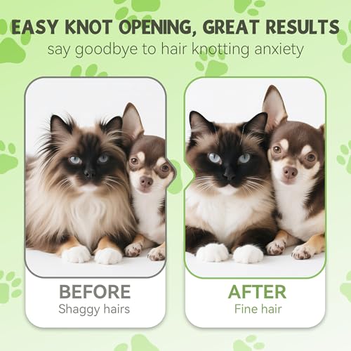 Flea Comb for Cats & Dogs Brush for Shedding Self Cleaning Pet Comb Lice Comb with Long & Short Stainless Steel Teeth Pet Hair Removal Tool 2026