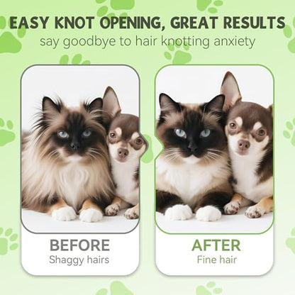 Flea Comb for Cats & Dogs Brush for Shedding Self Cleaning Pet Comb Lice Comb with Long & Short Stainless Steel Teeth Pet Hair Removal Tool 2026