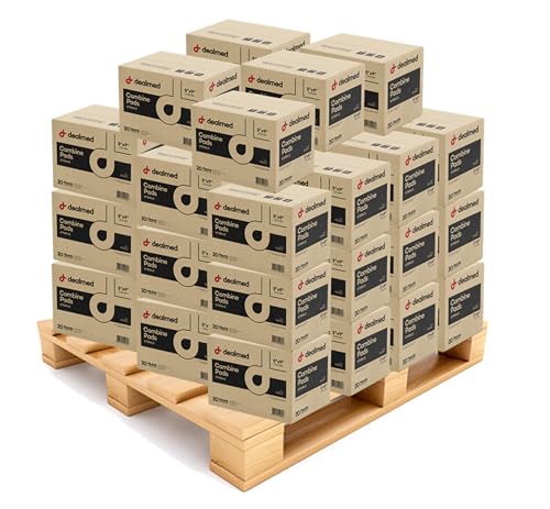 Dealmed Abdominal Combine Pads 5"x9" (15,200-Pack) Sterile Individually Wrapped, ABD Pads, Absorbent, Non Adherent for Wound Care, Drainage, First Aid, (20/Box; 20/Case; 38/Pallet) - size: 5" x 9", style: Pallet