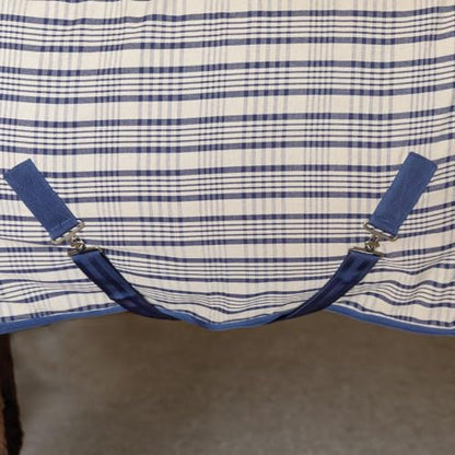 Schneiders Hunt Club Plaid II Horse Stable Sheet | Classic Lightweight Summer & Show Cover | Durable Polyester Fabric | Fleece-Lined Wither | Secure Fit Design - size: Horse Size 76
