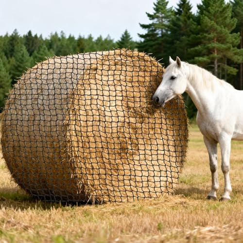 5x5ft Bolded Hay Net for Horses – Heavy-Duty Slow Feeder