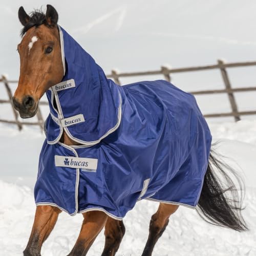 Toklat Bucas Atlantic Turnout Blanket - 400G Heavyweight Winter Horse Blanket Navy / 69