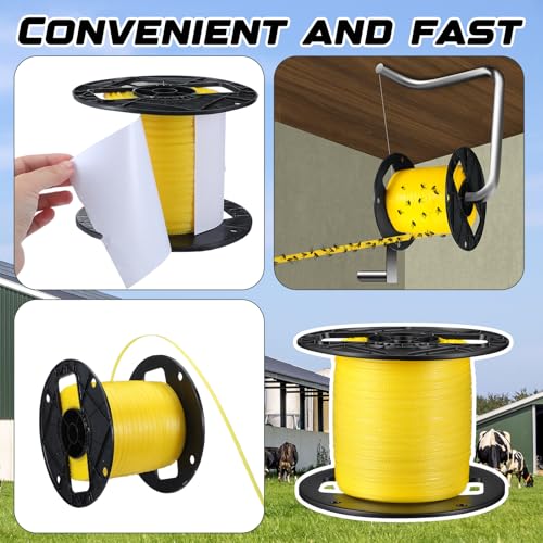 Qualirey 1 Pc Sticky Fly Tape Roll 1000 ft Fly Ribbon, Yellow - color: Yellow