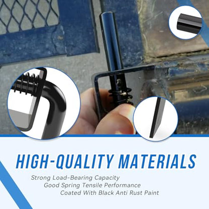 Trailer Gate Spring Latch,Anti-Rust Black Coating,Strong Steel,1Pc
