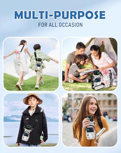 Miss Adola Water Bottle Carrier with Strap for Kids, 14-20 oz - color: Retor Game