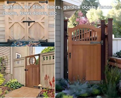 12in T-Strap Gate Hinges,180°Open Heavy Duty Tee Hinge - size: Middle