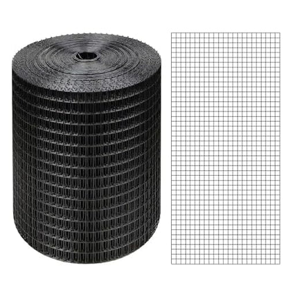 Black Hardware Cloth 4'' x 20' PVC Steel Vinyl Coated 1/4 inch Galvanized Wire Mesh Roll (23 GA) Chicken Wire Fence Roll, for coop Fences,Screen mesh, Rabbit/Snake Fences, Poultry enclosures, etc. - color: 23(GA)-1/4inch, size: 4In x 20Ft