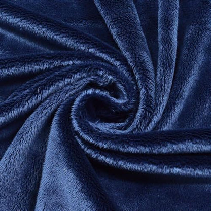 Surf turtle Navy Blue Super Soft Minky Fabric by The Yard, 36"x60" - color: Navy Blue