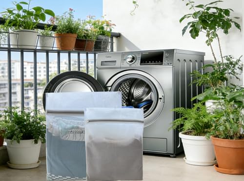 4 Pcs Mesh Laundry Bags for Delicates (2 Large +2 Medium) - size: 4 Pack(2L+2M)