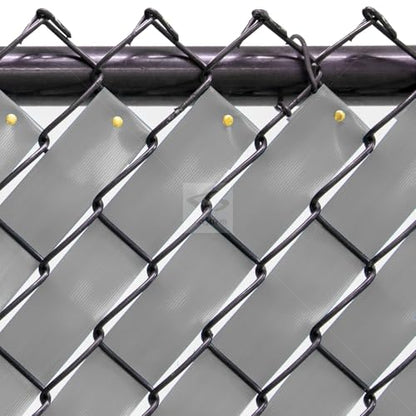 Chain Link Fence Privacy Tape (Gray) - color: Gray