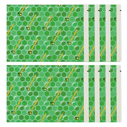 Sancodee 8 Pack Wasp Trap Refill, Yellow Jacket Flying Insect Traps Refills Attractant Sticker, Sticky Paper Glue Boards Replacement Pads Set (Green) - color: Green
