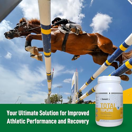 Ramard Total Topline Powder Horse Supplements - Build and Maintain Muscle Tissue During Recovery for Foals and Horses - Protein & Amino Energy Horse Supplement - 2lb Tub