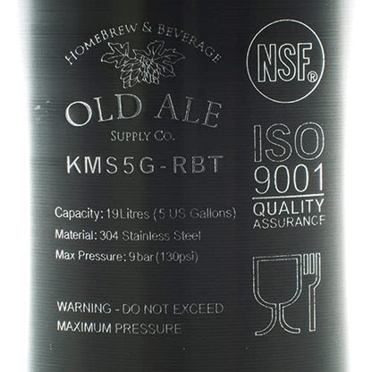 The Homebrew Shop 5 Gallon Home Brew Keg - New Ball Lock - Stainless Steel Product Tank - 2 Pack, Silver, 5 Gal