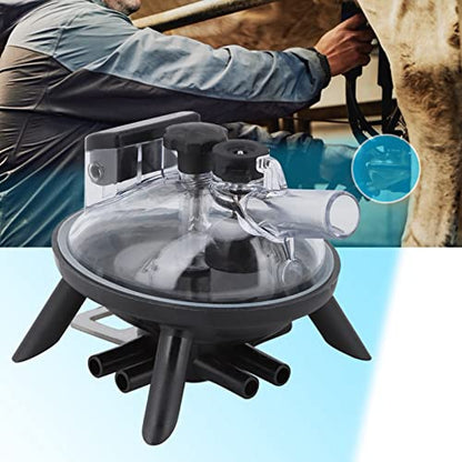 240cc Milking Claw, Cow Use Milking Claw Milk Collector Tool, Cow Collector Milking Machine Replacement Accessories, Cow Milking Cluster Without Valve for Cow Goat