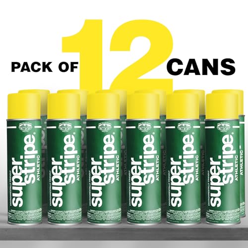Fox Valley Athletic Field Striping Paint 18 oz Pack of 12, Yellow - color: Athletic Yellow
