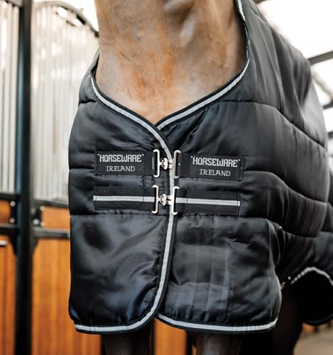 Horseware® Easy-Layer Stable 100g - Black/Black & Silver, 78 inches - size: 78 inches
